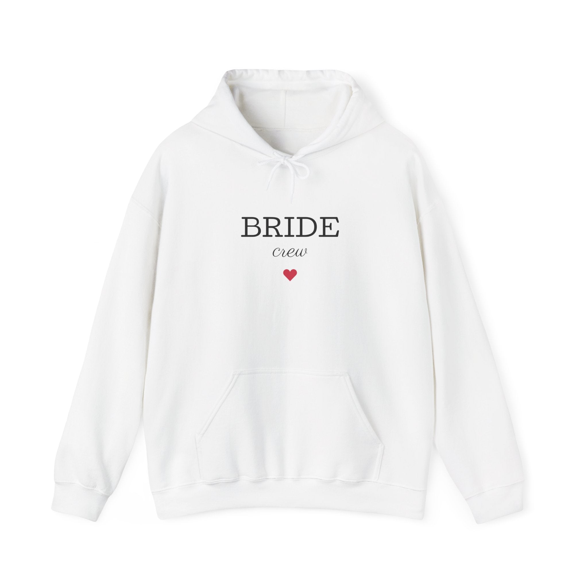 Bride Crew Hoodie – Bachelorette Party Pullover with Heart
