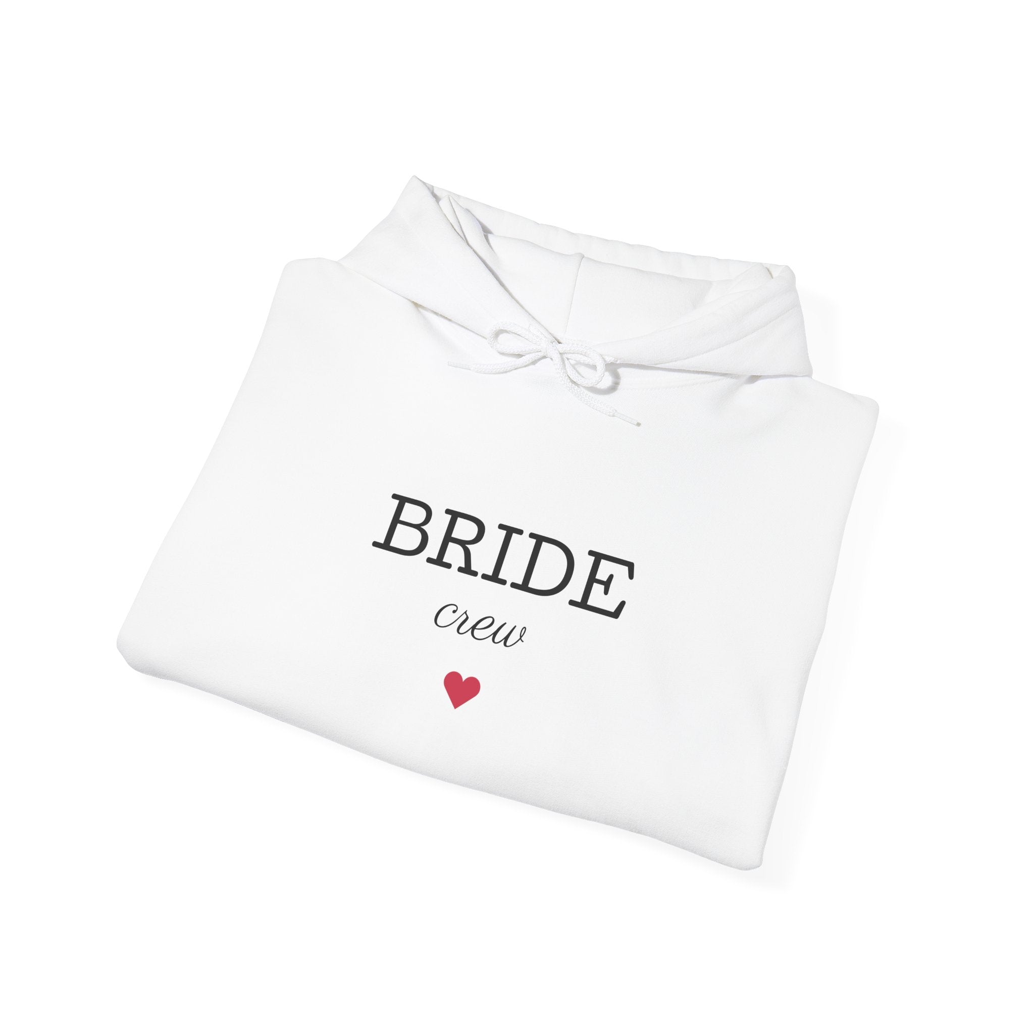 Bride Crew Hoodie – Bachelorette Party Pullover with Heart